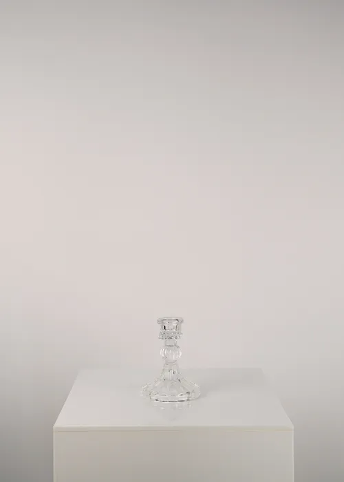 Fluted Glass Candle holder