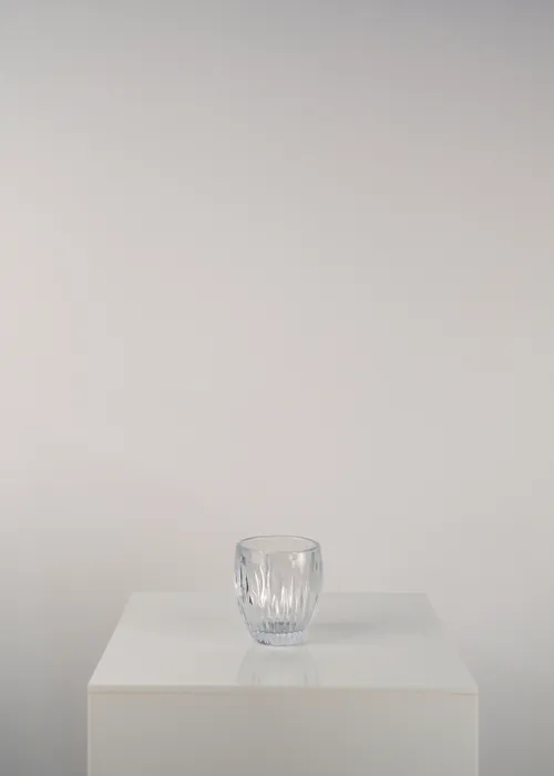 Crystal Ribbed Votive