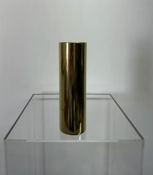 Gold Cylinder Candlestick Vase