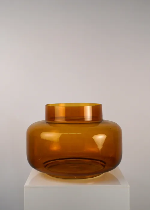 Amber Glass Vase