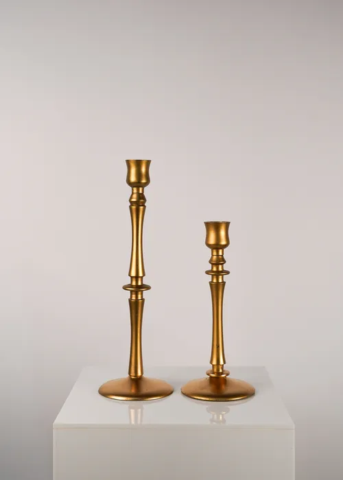 Matte Gold Candleholder