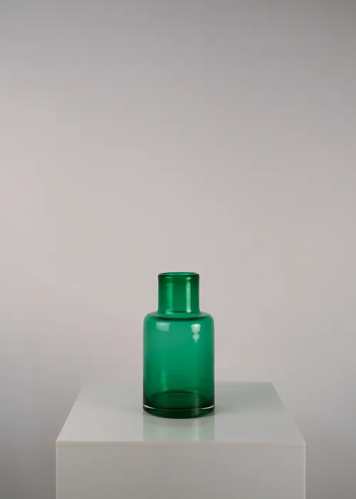 Green Glass Vase