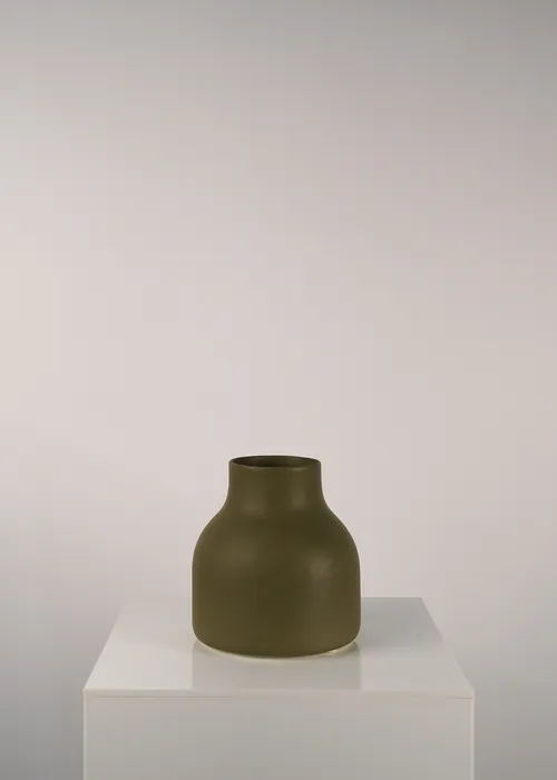 Olive Porcelain Vase