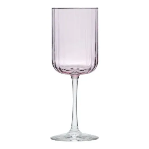 Pink wine glass