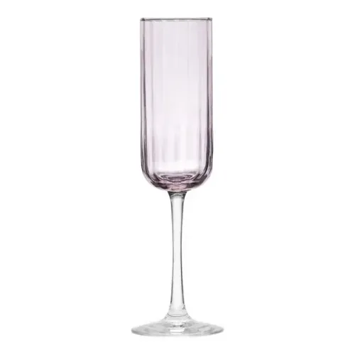 Pink flute glass