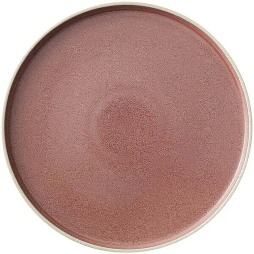 Smoky plum stoneware dinner plate