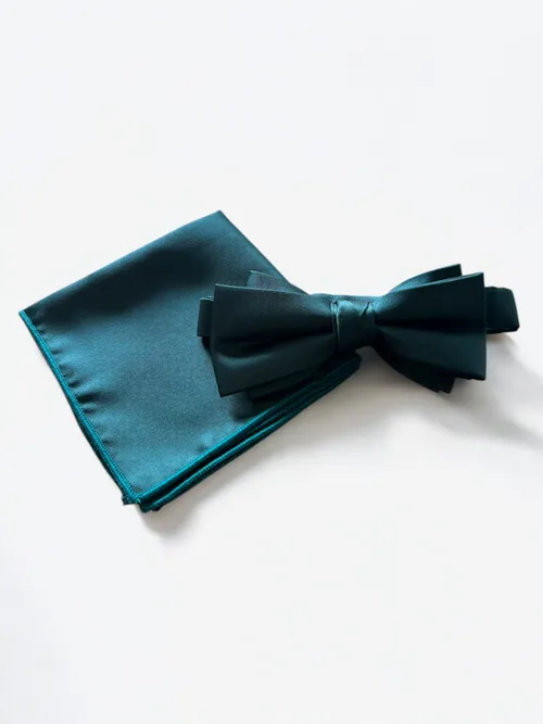 Green bow tie & Pocket-chief