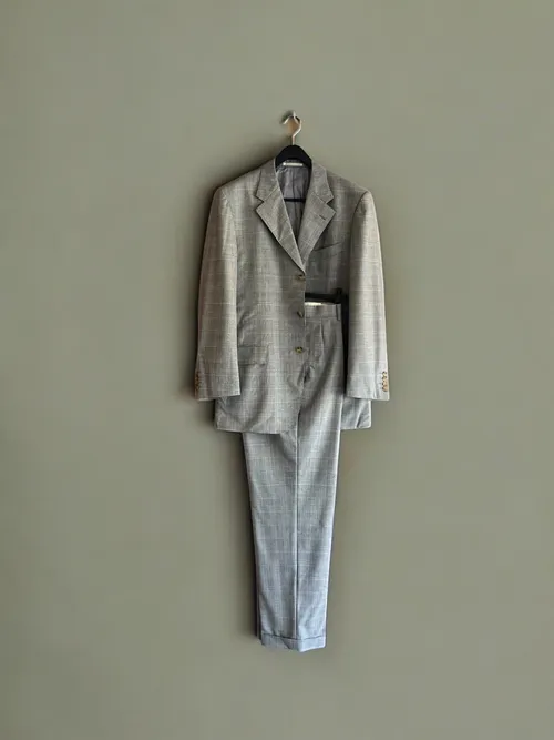 Glen check suit