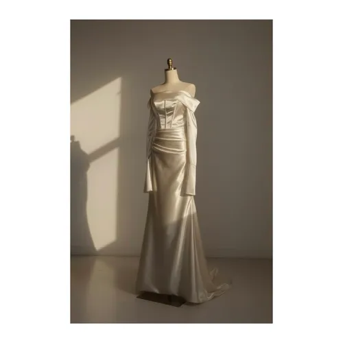 Off-shoulder corset dress 