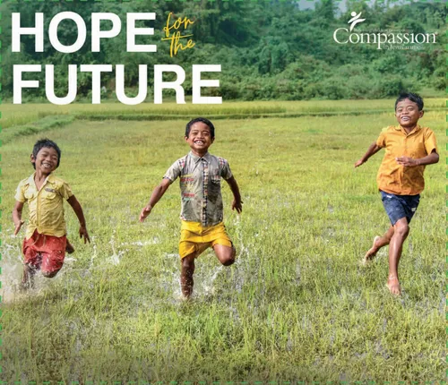 BACK WALL-HOPE FOR THE FUTURE-3KIDS-8X10