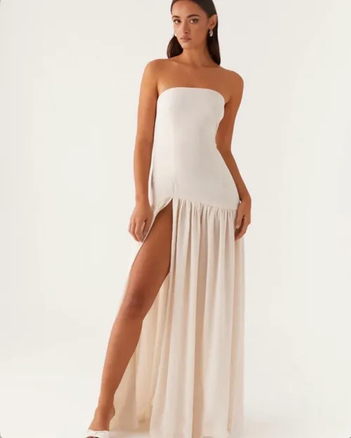 Peppermayo Eden Strapless Maxi Dress
