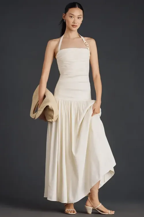 Shona Joy Hadley Halter Maxi Dress