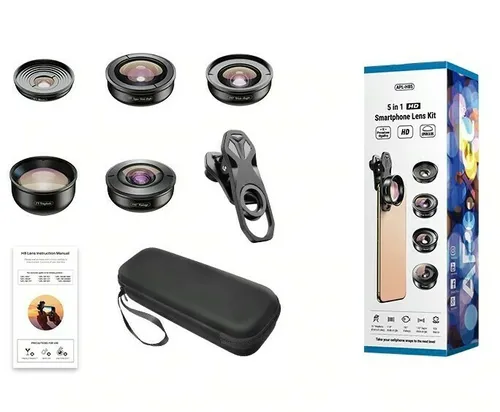 Apexel 5-in-1 HD Smartphone Lens Kit