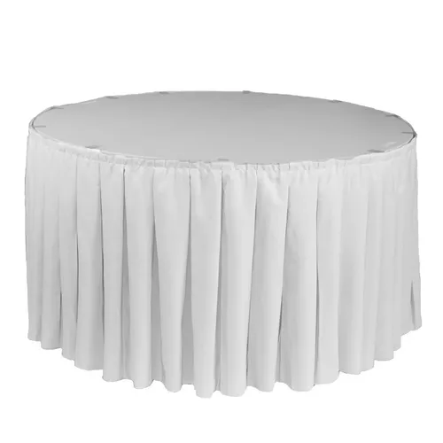 Polyester Table skirt 17ft (Choose a color)