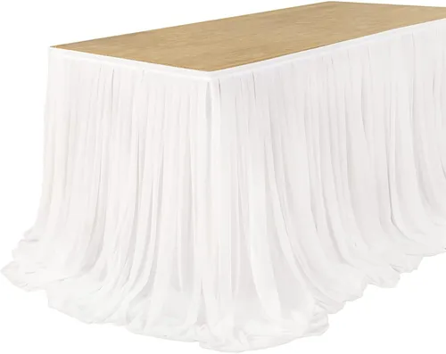 Chiffon Table skirt 9ft (Choose a color)