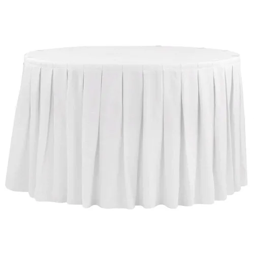 Polyester Table skirt 21ft (Choose a color)