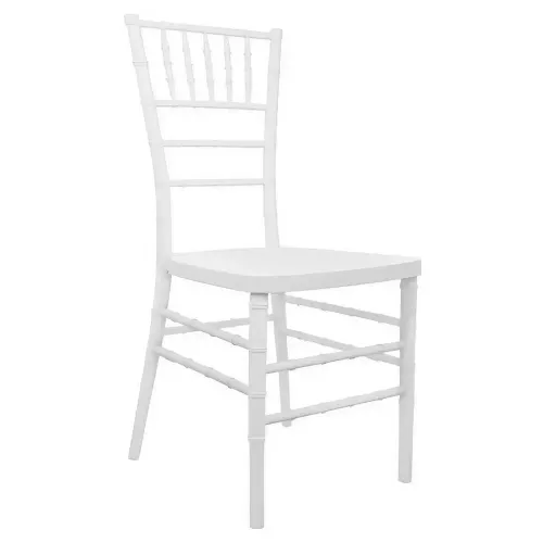 White Plastic Chiavari Chairs(With Cushions)