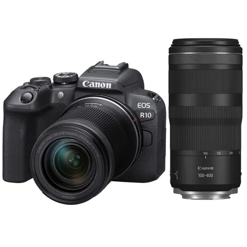Belépő Sport Zoom Szett - Canon EOS R10 + RF 18-150mm/3.5-6.3 IS + RF 100-400 mm/5,6-8 IS
