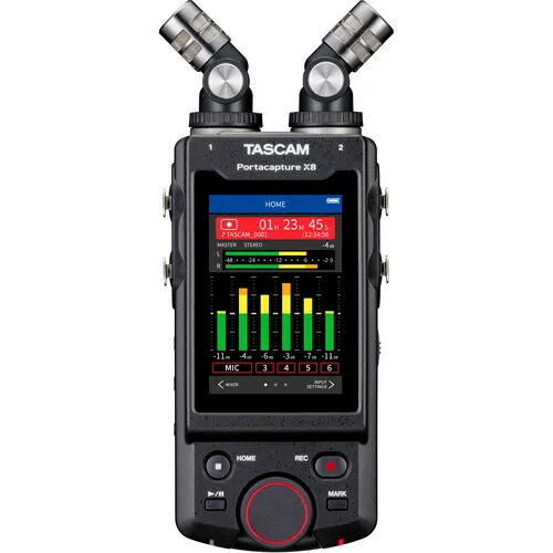 Tascam Portacapture X8 hordozható 8 csatornás hangrögzítő