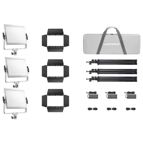 Godox LP400R Litemons RGB 3 lámpás kit