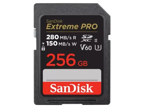 SanDisk 256GB SDXC Extreme Pro V60 memóriakártya