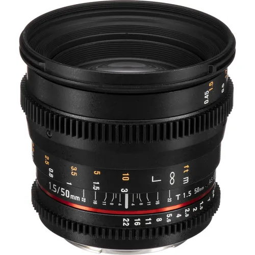 ROKINON CINE DS 50mm T1.5 FF CANON   -  ø 77