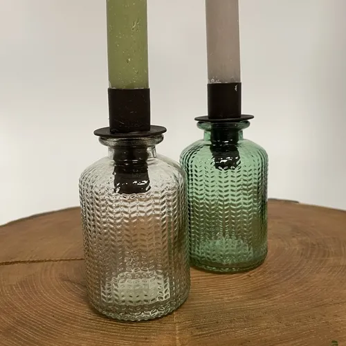 Candle holder for bottles