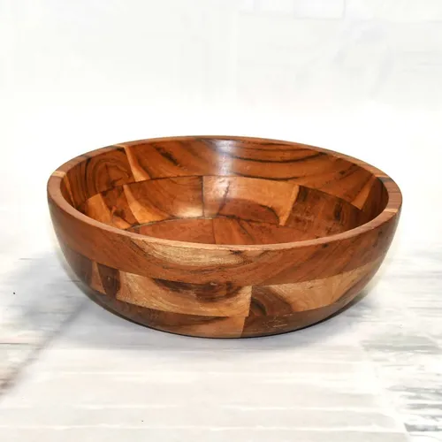 Wooden salad bowl