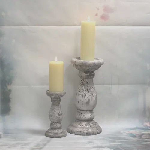 Stone ceramic candle holder