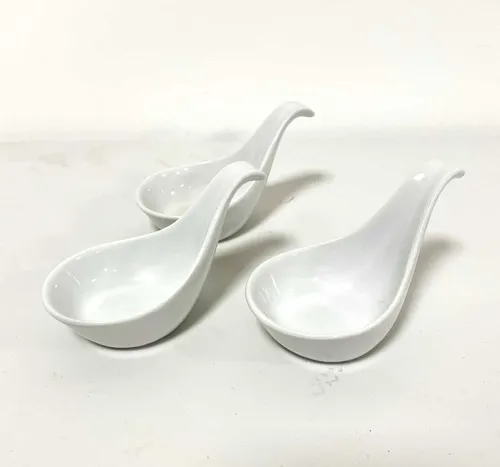 Short handle canape spoon