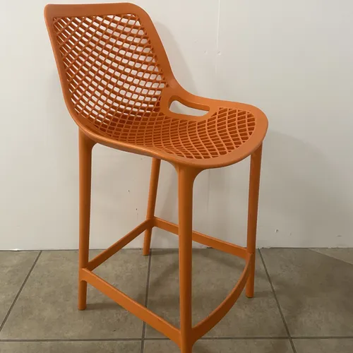Indoor/Outdoor Bar Stool - Orange