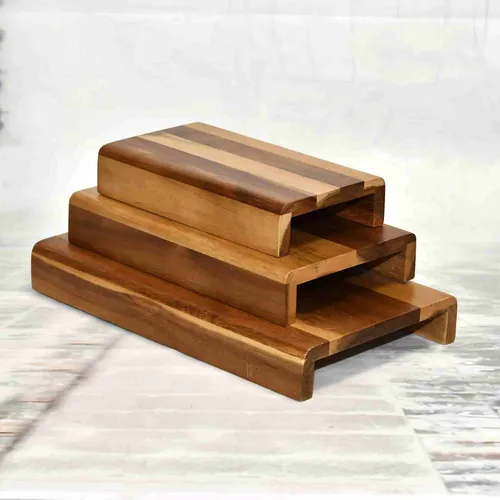 wooden risers - Set of 3
