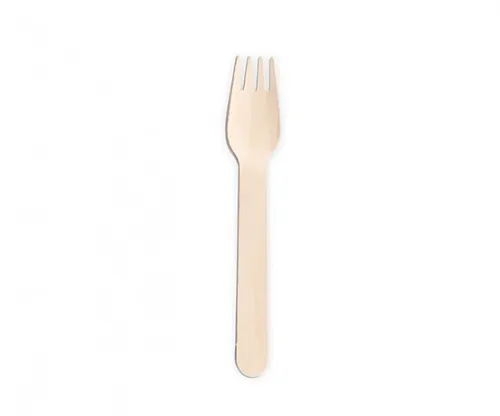 Biodegradable wooden fork