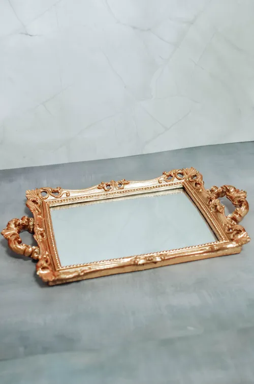 Victorian Gold Mirror Tray