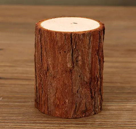 Round Wooden Log Display