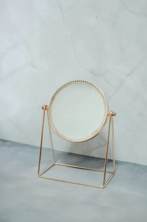 Gold Rim Minimalist Mirror