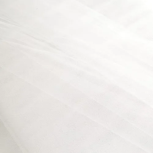 Soft Tulle Mesh Fabric (White)
