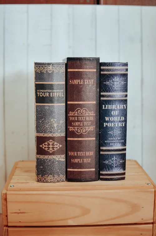 Vintage Book Storage Box