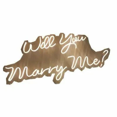 Neon Will you Marry me Signage 