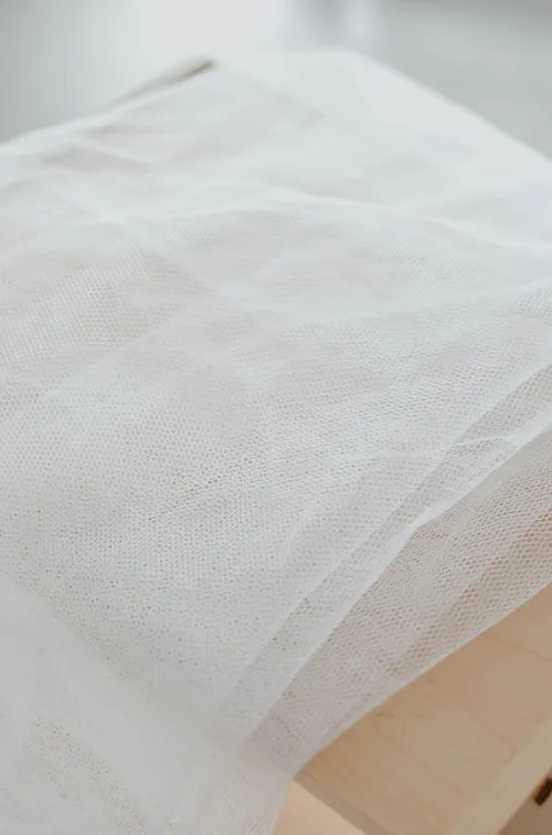 Mesh Net Fabric (White)