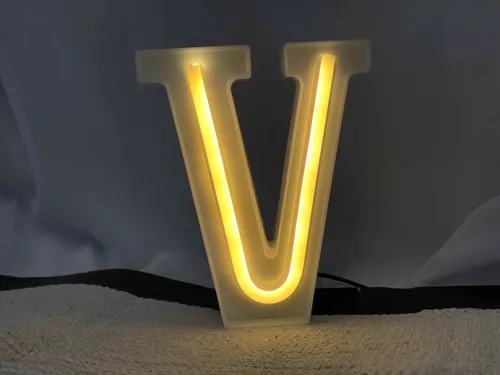 LED Letter V