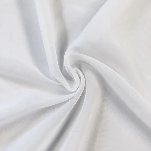 Chiffon Cotton Fabric (White)