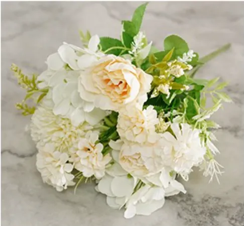 White Peony Artificial Flower Arrangement