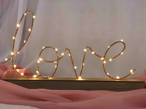 LOVE Wooden Led Sign