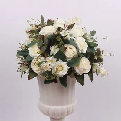 White Botanical Artificial Centerpiece