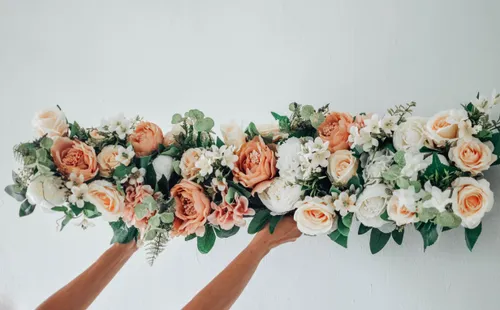 Blush Pink Artificial Floral Arrangement