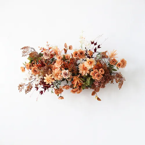 Autumn Orange Artificial Flower Arrangement