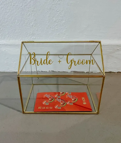 Gold Rim Customised Name Angbao Box