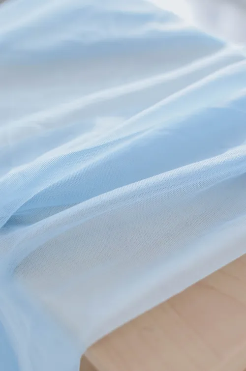 Soft Tulle Mesh Fabric (Tiffany Blue)