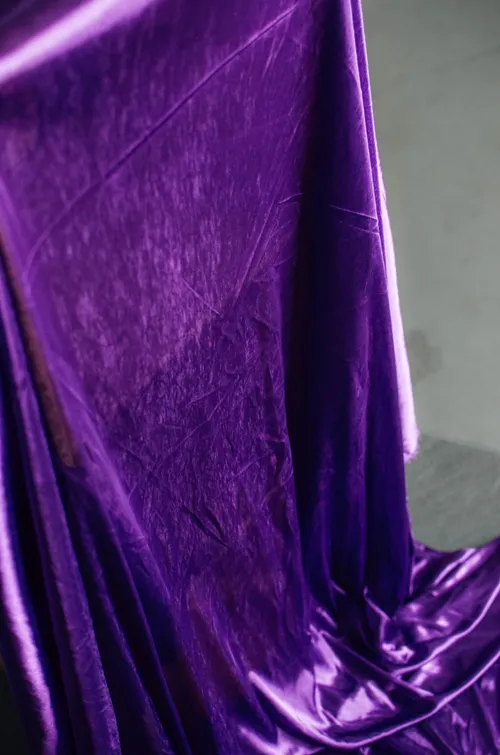 Pearlescent Silk Fabric (Violet)